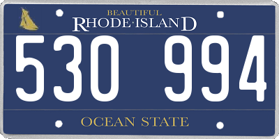RI license plate 530994