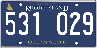 RI license plate 531029