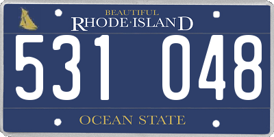 RI license plate 531048