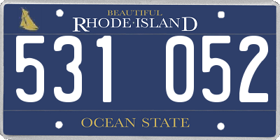 RI license plate 531052