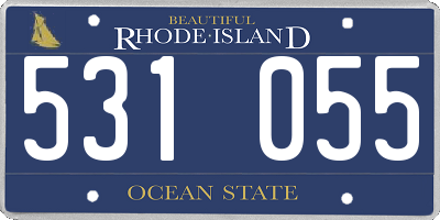 RI license plate 531055