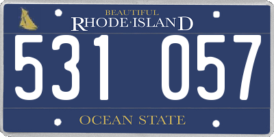 RI license plate 531057
