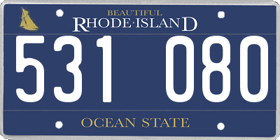 RI license plate 531080