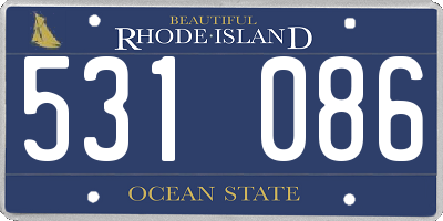RI license plate 531086