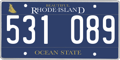 RI license plate 531089