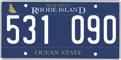 RI license plate 531090