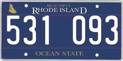 RI license plate 531093