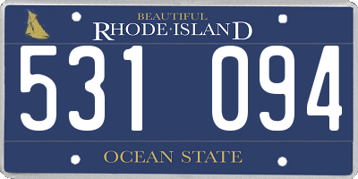 RI license plate 531094