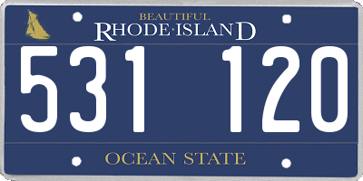 RI license plate 531120