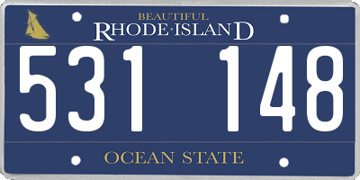 RI license plate 531148