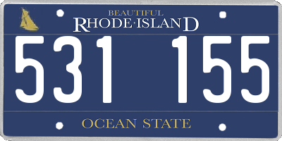 RI license plate 531155