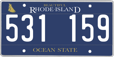 RI license plate 531159