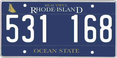 RI license plate 531168