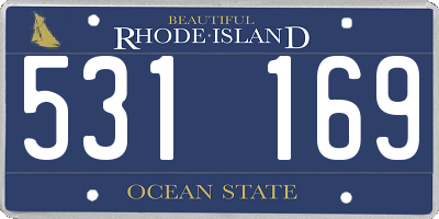 RI license plate 531169