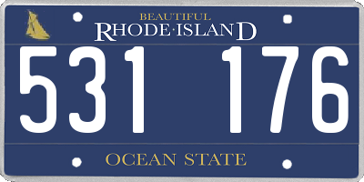 RI license plate 531176