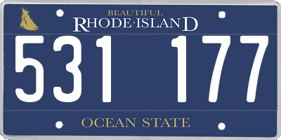 RI license plate 531177