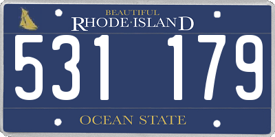 RI license plate 531179