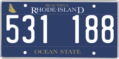 RI license plate 531188
