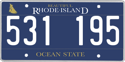 RI license plate 531195