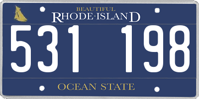 RI license plate 531198