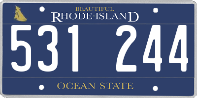 RI license plate 531244