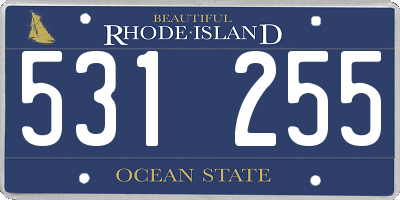 RI license plate 531255