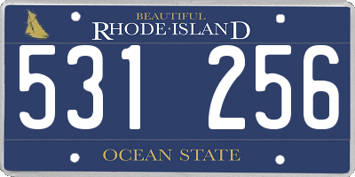 RI license plate 531256