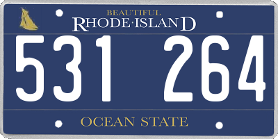 RI license plate 531264