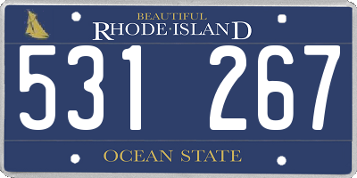 RI license plate 531267
