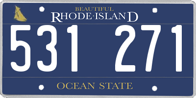 RI license plate 531271