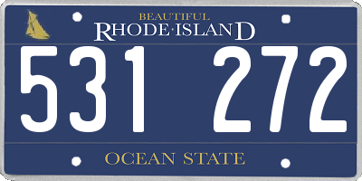 RI license plate 531272