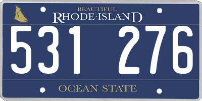 RI license plate 531276