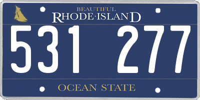 RI license plate 531277