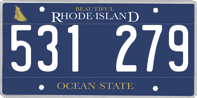 RI license plate 531279