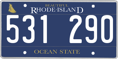 RI license plate 531290