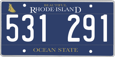 RI license plate 531291