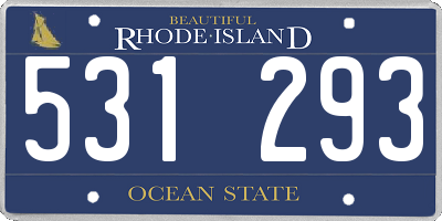 RI license plate 531293