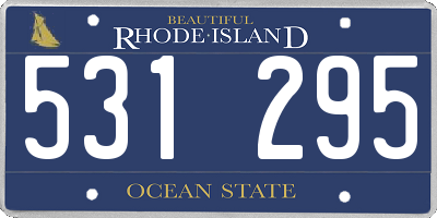 RI license plate 531295