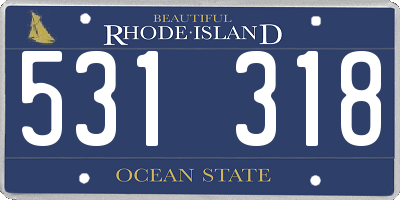 RI license plate 531318