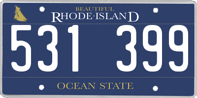 RI license plate 531399