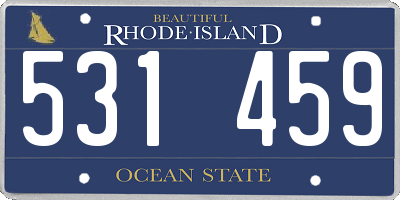 RI license plate 531459