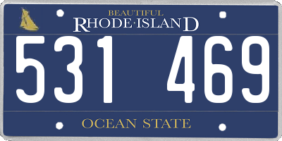 RI license plate 531469