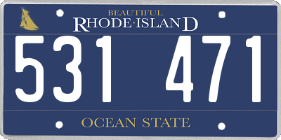 RI license plate 531471