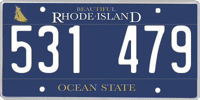 RI license plate 531479