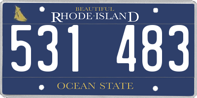 RI license plate 531483