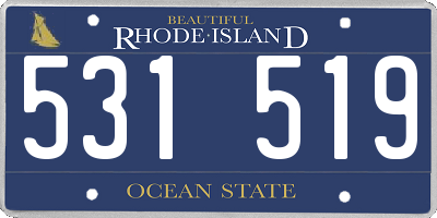 RI license plate 531519