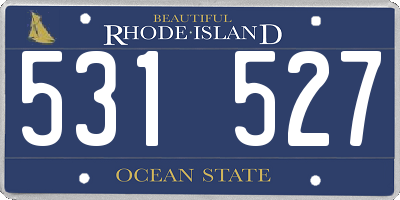 RI license plate 531527