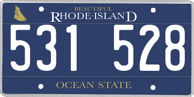 RI license plate 531528