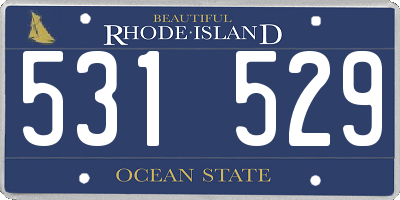 RI license plate 531529