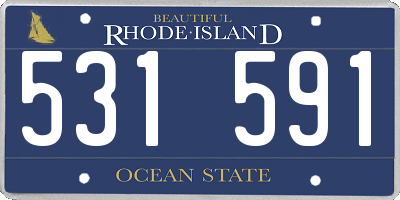 RI license plate 531591